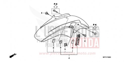 KOTFLUEGEL, VORNE CB1300SAA de 2010